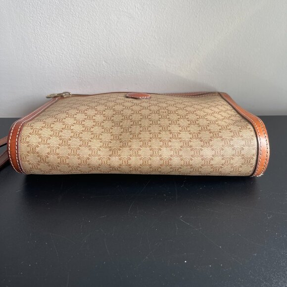 CELINE Vintage Macadam Clutch/Second Bag w/ Strap - Preowned - Picture 5 of 15